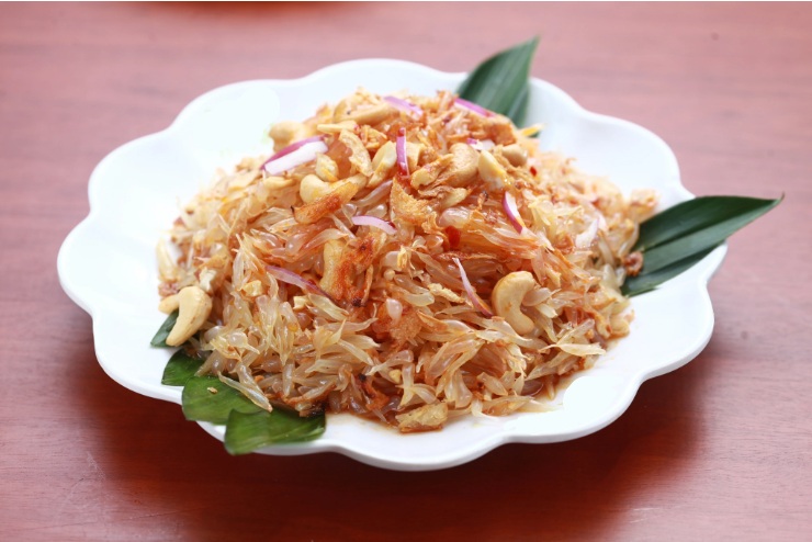 金柚子蝦球沙律