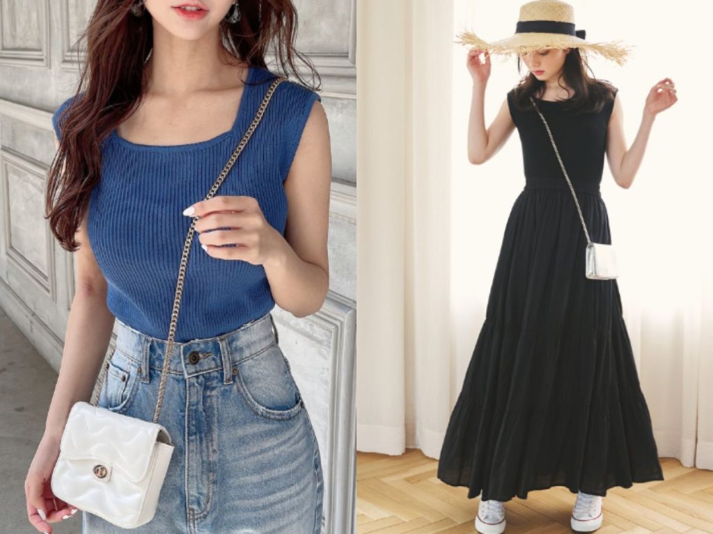 前後兩穿針織背心