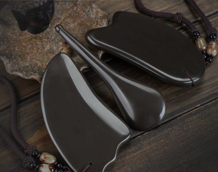 天然砭石刮痧棒