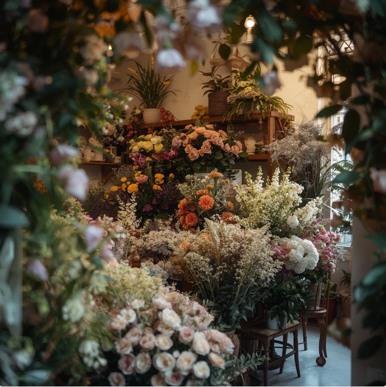 花店內