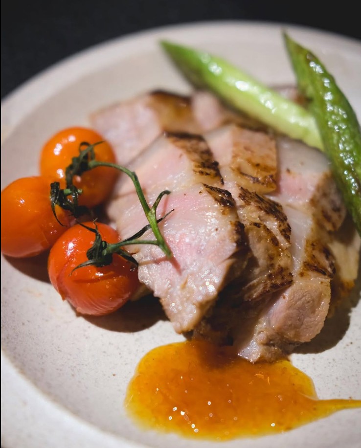 香橙酒醋慢煮日本和豚