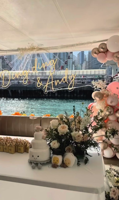 私人訂製的一場小型而隆重的婚禮證婚佈置