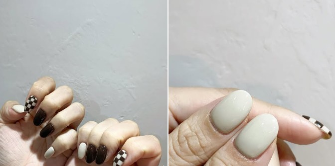 格紋與純粹，指尖的低調時尚對白