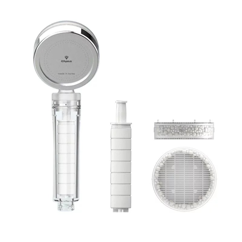 韓國 IONPOLIS 雙濾芯除氯加壓節水花灑頭套裝