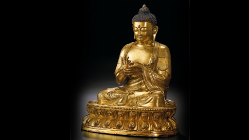 明永樂鎏金銅釋迦牟尼佛坐像
