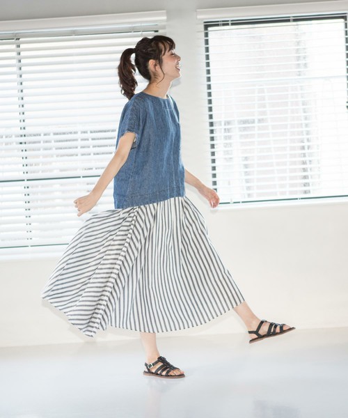 大人風上衣×裙子穿搭