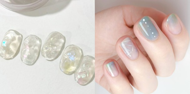 果凍透色美甲