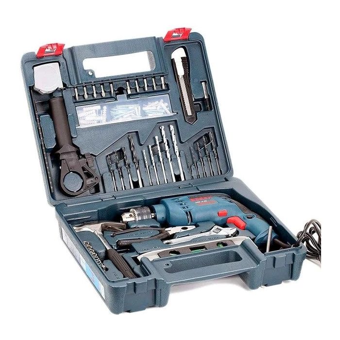 BOSCH 博世 GSB 13 RE 衝擊鑽及手工具套裝 (連100件鑽咀批咀配件、手工具套裝)