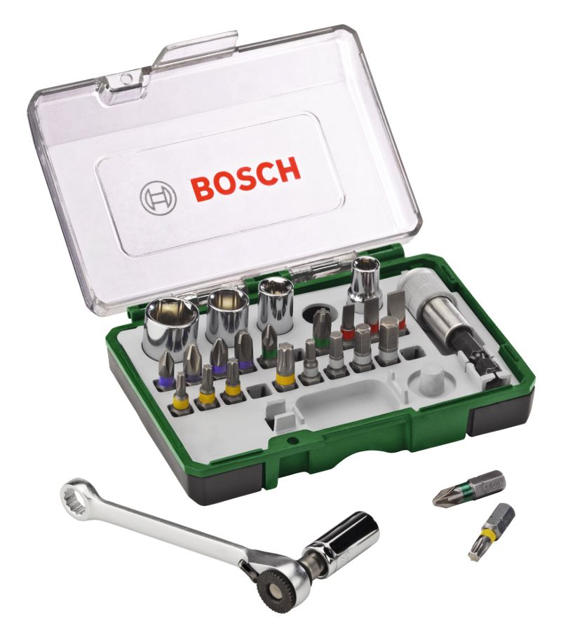 Bosch 博世 27件令梗批咀扳手套裝 27pc Ratchet Screwdriving Set