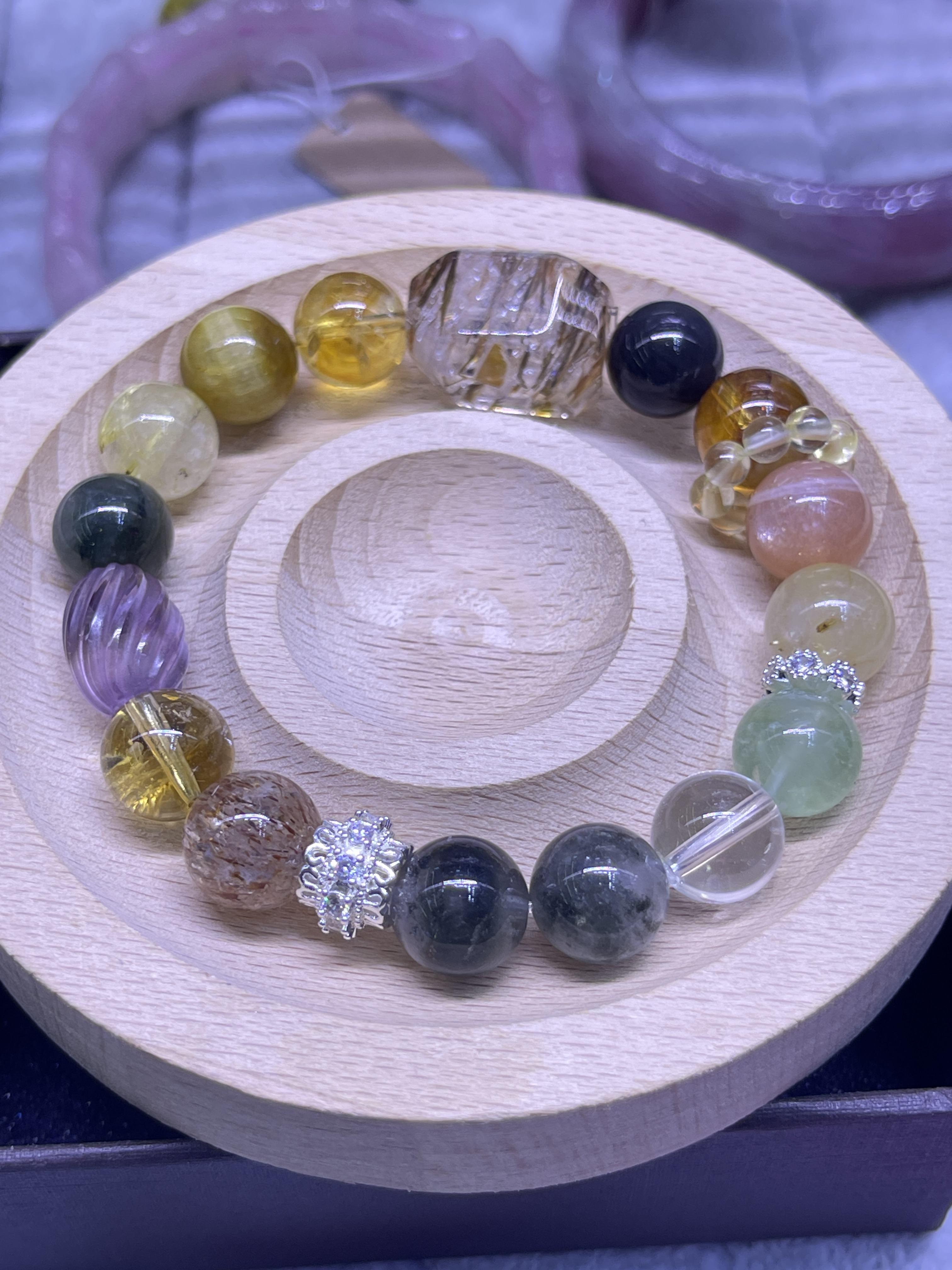 Diy新款天然水晶手鏈