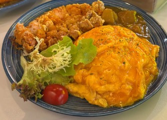 咖喱吉列豬扒蛋包飯