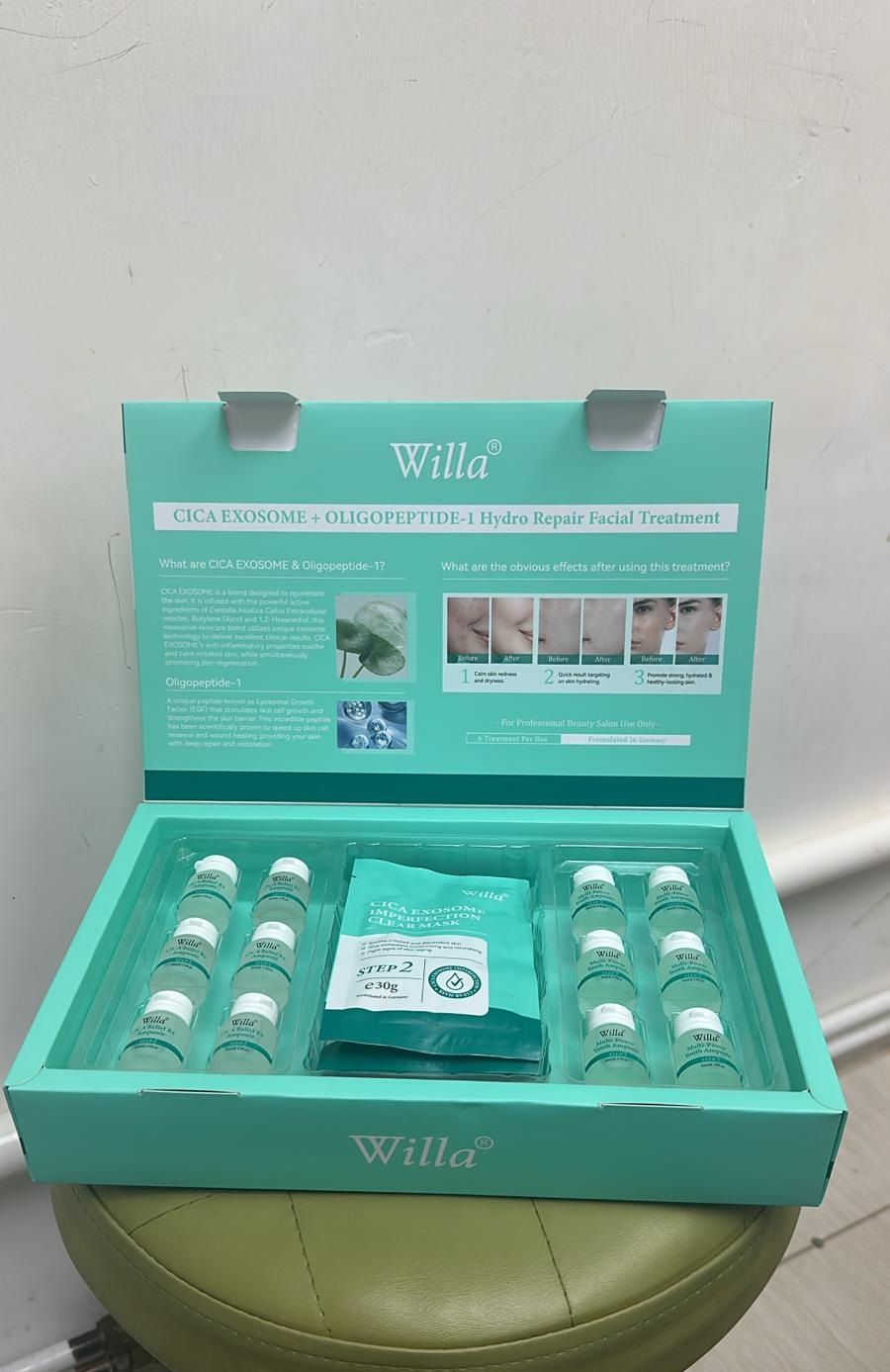 Willa Cica Exosome + Oligopeptide-I Hydro Repair Facial Treatment