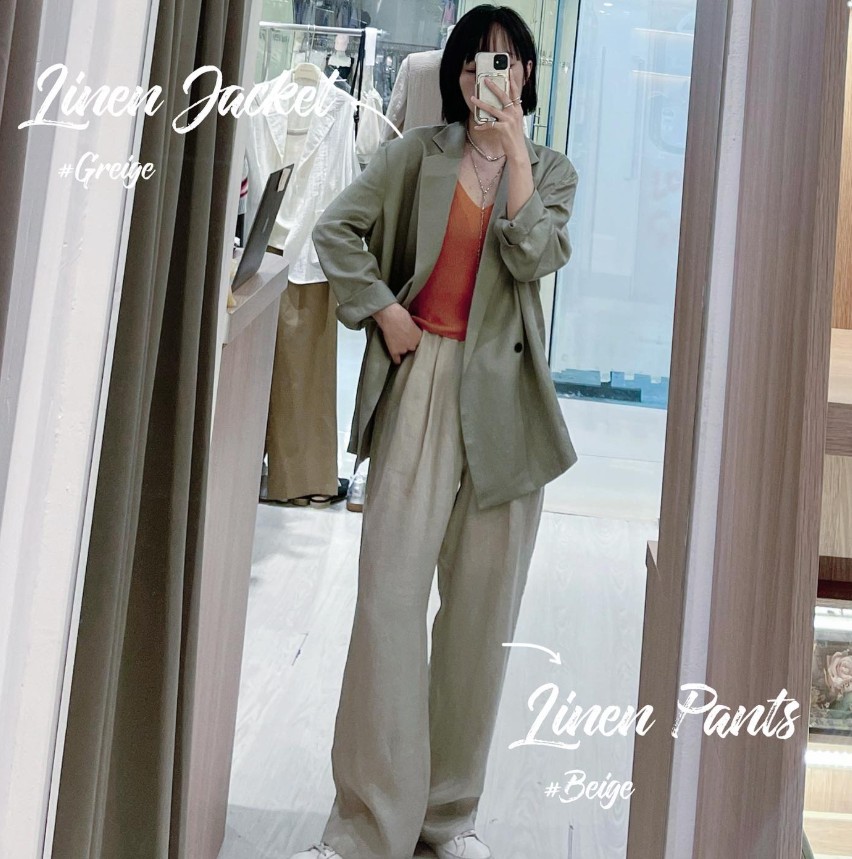 𝗟𝗶𝗻𝗲𝗻 𝗝𝗮𝗰𝗸𝗲𝘁 *孖襟棉麻西裝褸