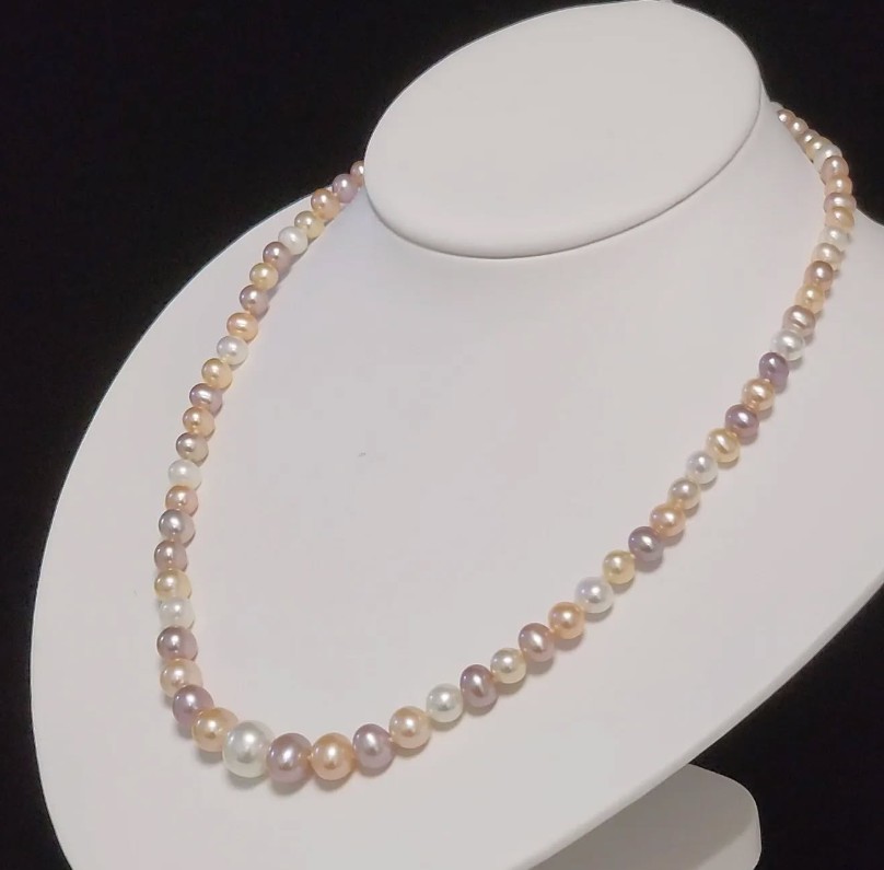 4-9mm糖果色天然珍珠