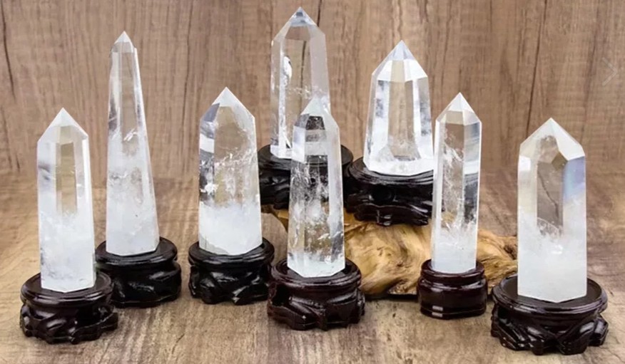 白水晶柱 化解壓樑煞、穿心煞