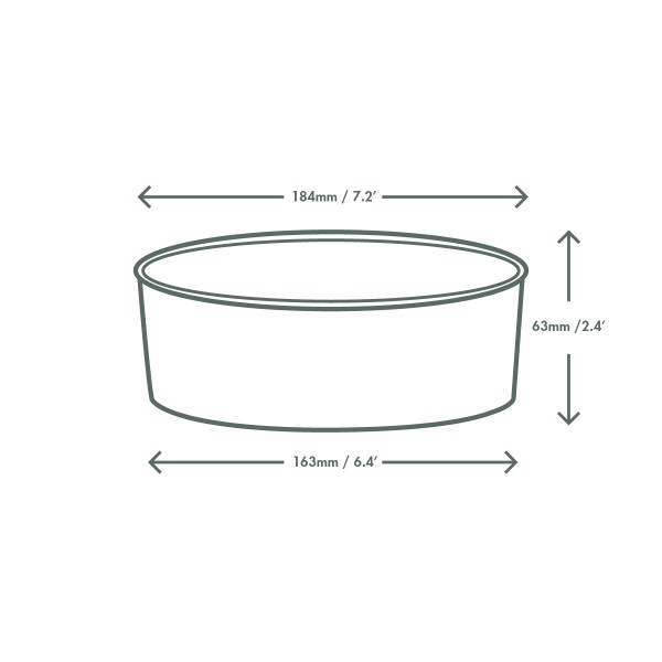 32oz  寬口紙碗 - 185系列