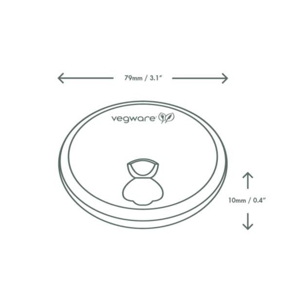 Vegware 79 系列熱飲杯紙蓋