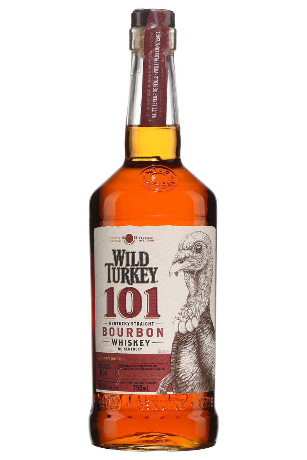 Wild Turkey 101 Proof Bourbon Whiskey 1000ml/bot