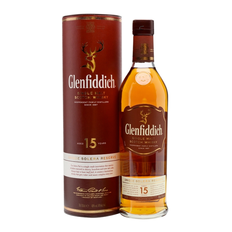 Glenfiddich Single Malt Whiskey 15 yrs 700ml/bot