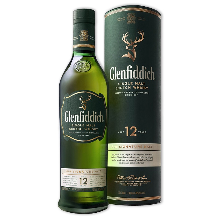 Glenfiddich Single Malt Whiskey 12 yrs 700ml/bot