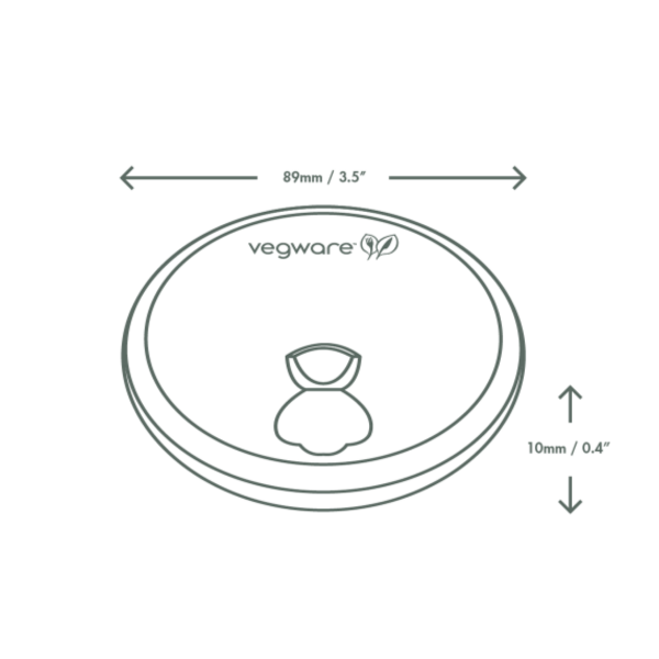 Vegware 89 系列熱杯紙蓋