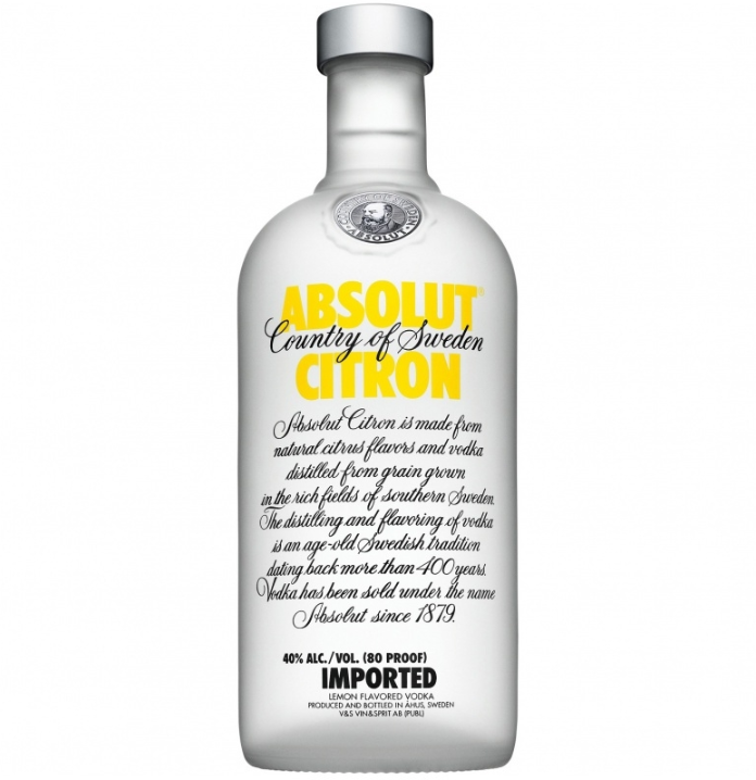 Absolut Vodka Citron 750ml/bot