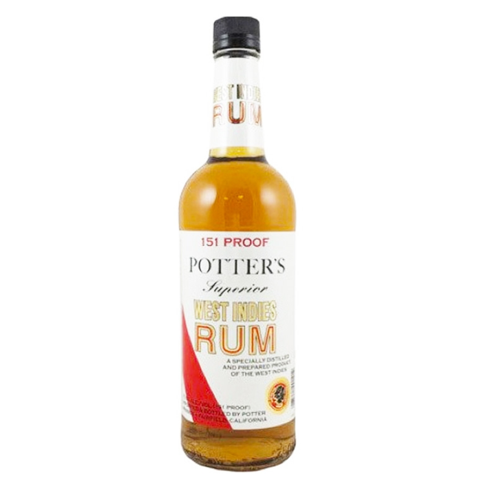 Potter's 151 Rum 1000/ml/bot